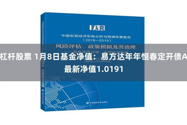 杠杆股票 1月8日基金净值：易方达年年恒春定开债A最新净值1.0191